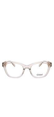 Chloé CH0162O Square Frame Eyeglasses in Transparent Brown